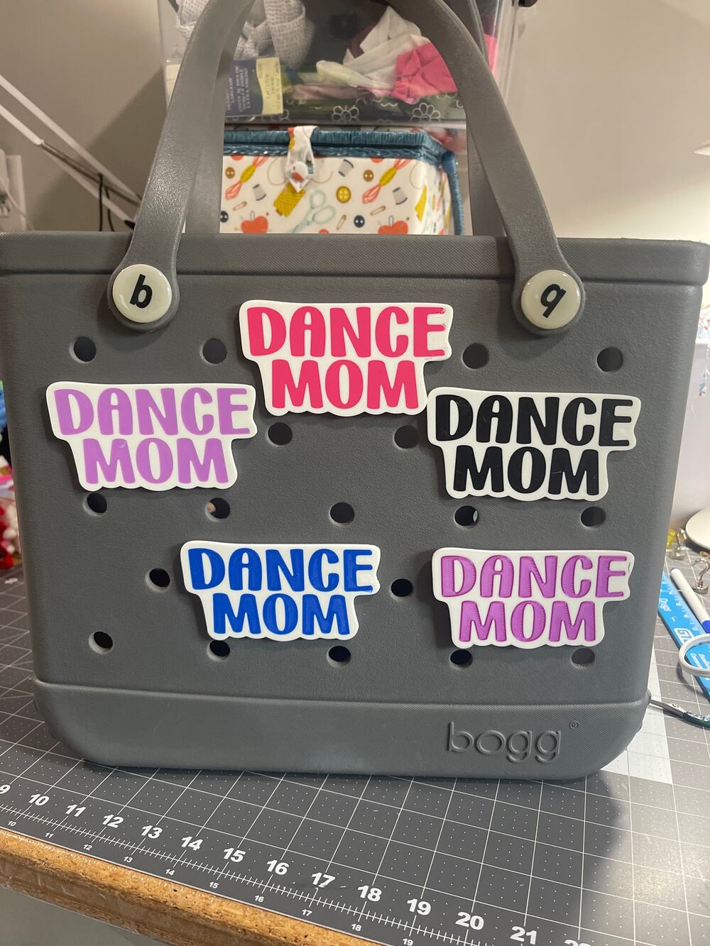 Lot of 5 Slightly Imperfect Dance Mom Bogg Bag Charms